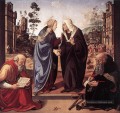 La visitation avec Sts Nicholas et Anthony 1489 Renaissance Piero di Cosimo